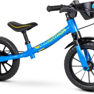 BICICLETA BALANCE BIKE AZUL/PTO